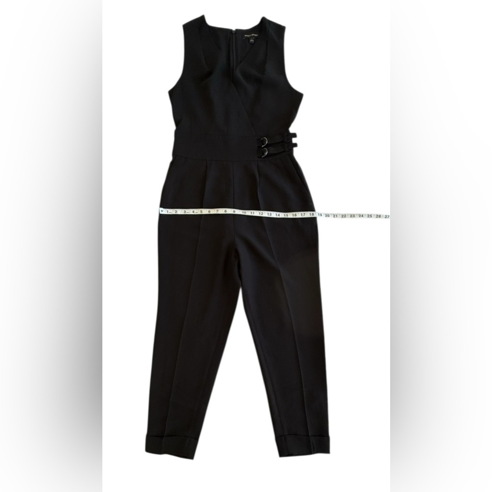 Banana Republic Black Sleeveless Jumpsuit Size 2 – Belted Waist, Tapered Leg - Picture 7 of 8
